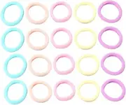 Healvian 100pcs Children's Headband Hair Bands Hair Rope Fashion Ponytail Holders for Women Girls Set Random Color