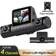 Four Lens Driving Recorder with HD Infrared Night Vision Car Parking Monitoring