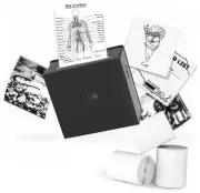 M02 Sticker Printer- Thermal Bluetooth Mini Phone Printer with 3 Rolls Paper,