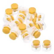 120Pcs 0.6" Dia Cord Locks Double Hole Stopper Yellow