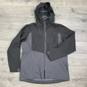 Patagonia Boulder Fork Rain Jacket Size Large Womens Forge Grey Full Zip $229