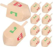 10 Pcs Wooden Gyroscope Toys Toys for Baby Plaything Craft Educational Top Toys