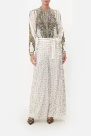 PAPERBAG WAIST WIDE LEG PANT LUXE ESPIRITU
