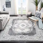 Tinyboy-hbq Area Rug Living Room Rugs Kitchen mats Rugs for Living Room Bedroom Luxury Imitation Cashmere Rug Modern Anti-Skid Carpet Floor Mats (Gray/White) (200 * 250cm(6.6 * 8.2ft))