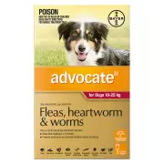 Advocate For Dogs 10 To 25 Kg Large Dogs Red 1 Dose