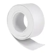 Leather Straps, 1.6 Inch Wide 79 Inch Long Flat Leather Strips Cord, White