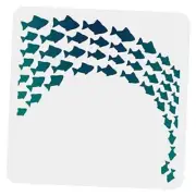 Fish Stencil Template 12"x12" Large Stencil Reusable DIY Art School of Fish
