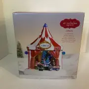 ST NICHOLAS SQUARE VILLAGE "CIRCUS TENT" MUSIC LIGHTS Christmas Decoration New