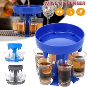 6 Shot Glass Wine Liquor Dispenser Pourer Wine parties Shot Dispenser Tool Set