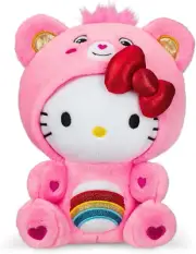 Hello Kitty Dressed as Cheer Bear 9" Fun-Size Plush - Soft, Huggable Bestie!