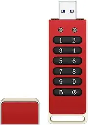Mellisso 1 PCS Secure USB Drive Hardware Password Memory Stick with Keypad USB 3.1 Disk Flash 32GB