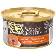 Fancy Feast Savory Centers Pate With Chicken and a Gourmet Gravy Center 85g 24x85g