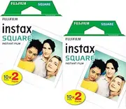 Fujifilm Instax Square Film Bundle Pack (40 Shots) + Free Wall Album