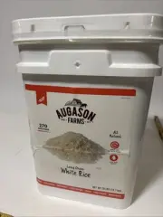 Augason Farms Long Grain White Rice Emergency Food Storage - 24 Pound Pail...