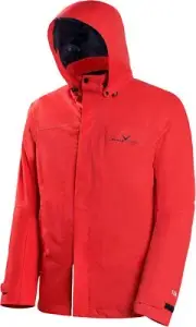 Black Crevice Men Outdoor Jacket 3 in 1, Hardshell Jackets, Red, XXL