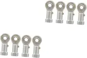 Gatuida 2sets Rod End Ball Bearings Metric Female Right Hand Thread Bearing Hardware Parts Spherical Plain Rod End 4pcs*2