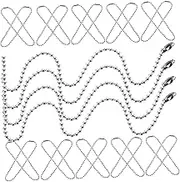 HEALSOPTHY Key Lanyard Tag Supply 100pcs Label Chain Iron Tag Chain Adjustable Keychain