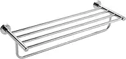 Breikuth Bath Towel Rail 5 Bar 304 Stainless Steel 600mm Bathroom (Chrome)