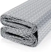 FONUNO Reflective Bubble Insulation Sheet, Double Side Aluminum Foil Bubble Shield, Aluminum Foil Thermal Insulation Radiant Barrier for Windows, RV, Roof, Garage Door (23.6IN X 10FT), GRM168