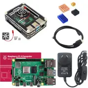 Raspberry Pi 4 2GB 4GB 8GB Kit Power Supply Case with Fan Heatsink HDMI Cable