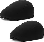 [DIYDECAL] 2 Pack Mens Flat Cap Ivy Gatsby Newsboy Driving Hat