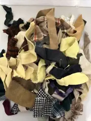 Wool fabric scraps over 1 pound great for rug hooking and wool appliqué