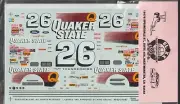 SLIXX NASCAR DECALS - #26 QUAKER STATE - NEW