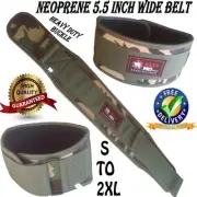 HEXA PRO CAMO GREEN WEIGHT LIFTING POWER BODYBUILDING BACK SUPPORT GYM BELT