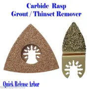 2 Carbide Grout Rasp Multi Tool Saw Blade Compatible Grout line remove