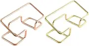 CANIGHT 2pcs Elegant Vintage Business Card Holder Iron Desktop Organizer for Office Desk Accessories Name Card Display Stand for Men and Women