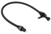 Lokar Hi-Tech Black Stainless Steel Trans Dipstick GM Powerglide Firewall Mount