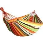 ITOPFOX Outdoor Fabric Hammock with Tree Straps and Travel Bag Portable Orange