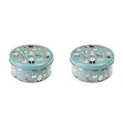 2x Rex London Cake Tin Kitchen/Pantry Food Storage Can Round 24cm Best In Show
