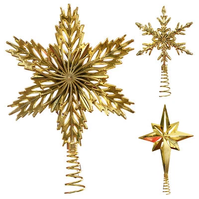 Christmas Tree Topper Christmas Gold Treetop Gold Star Christmas Tree Topper