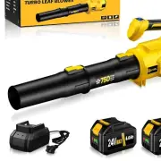 Brushless Motor Leaf Blower with 2 Battery Packs - Effortless Cleanup at 750CFM
