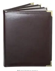 MenuCoverMan • Case of 5 Menu Covers • 6 VIEW, 8.5X11, BLACK=====SOLD OUT
