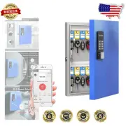 32 Key Wall-Mount Lock Box with Bluetooth, OTP & Wi-Fi - Secure Key Organizer