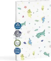Casusv Pack and Play Mattress 38"x26" Portable Breathable Pack N Play Mattress for Baby and Toddler - Infant Mattress Waterproof Washable Animal Cover with Soft Comfortable Memory Foam 1"
