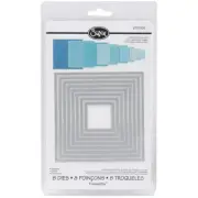 Sizzix 657565 Framelits Dies 8/Pkg-Squares