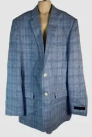 Tommy Hilfiger Kid's Boy's Blue Glen Plaid Sport Coat Suit Jacket Size 20