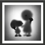 WHATSHISNAME GONE SNOOPY AND CHARLIE (60 X 60 CM）親簽