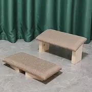 Meditation Stool, Solid Wood Folding Meditation Stool, Easy to Carry Out, Yoga Meditation Stool, Kneeling Tea Stool, Inclined Stool,Beige