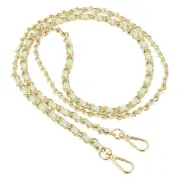 47" Purse Chain Strap, DIY Bag Chain Strap Replacement, Light Green&Gold