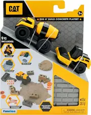 CAT Construction Little Machines Dig N' Build Concrete Playset - 2 Pack