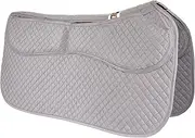ECP Western Saddle Pad All Purpose Diamond Quilted Cotton Therapeutic Contoured Correction Support Memory Foam Pockets for Riding