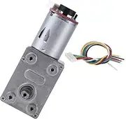 DC 12V High Geared Motor Reduction Motor Encoder Srong Self Locking for Industrial Automation (100RPM)