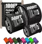 Reflective Paracord Rope 1000Ib - 50Ft 100Ft 200Ft 500Ft 1000Ft 4Mm 12 Strand Pa