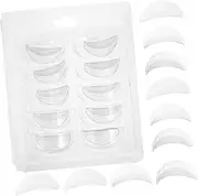 NOLITOY 20pcs Eyelash Perm Gaskets Silicone Lash Perming Pads Easy Application for Women