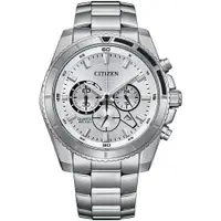 在飛比找PChome24h購物優惠-CITIZEN 星辰 Chronograph 紳男計時手錶-