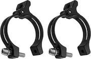 LT Easiyl Pack of 2 Bicycle Front Derailleur Adapters Road Bike Front Derailleur Clip Aluminium Alloy Adjustable Front Wheel Brake 34.9 mm Compatible with MTB Compatible with BMX